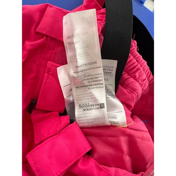 Mountain Warehouse Kids Youth Pink 9-10 Bib Snowpants - Picture 9 of 10